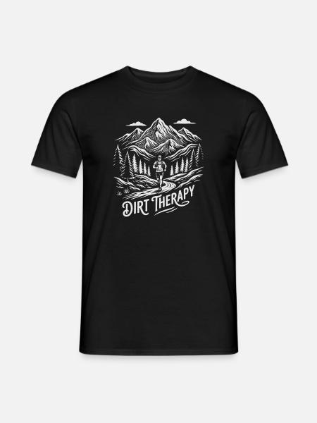 Trail Running - Dirt Therapy - Men's T-Shirt - black