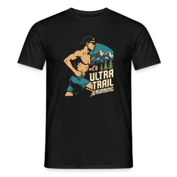 Ultra Trail Running - T-shirt homme - noir - Devant - AI Model Male 178 light (178cm)