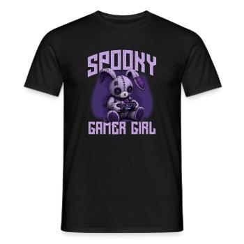 Pastel Goth Soft Goth Gaming Gamer - Men's T-Shirt - black - Front - AI Model Male 178 light (178cm)