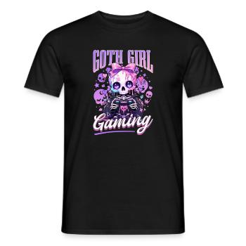 Pastel Goth Soft Goth Gaming Gamer - T-shirt homme - noir - Devant - AI Model Male 178 light (178cm)