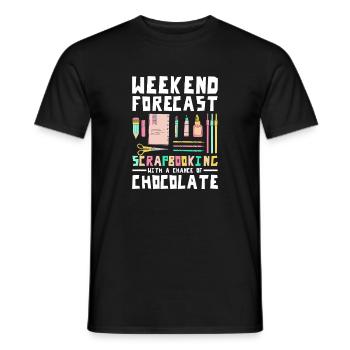 Scrapbooking Weekend - Men's T-Shirt - black - Front - AI Model Male 178 light (178cm)