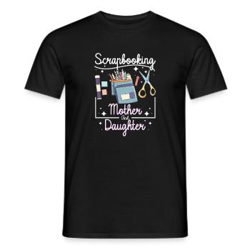 Scrapbooking Mère Fille - T-shirt homme - noir - Devant - AI Model Male 178 light (178cm)