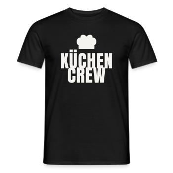 Équipe de cuisine Chef Gastro Restaurant Chapeau de chef - T-shirt homme - noir - Devant - AI Model Male 178 light (178cm)