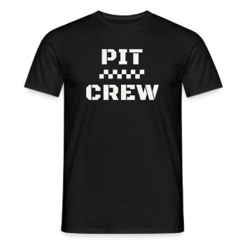 Équipe de course de Pit Crew Motorsport Course aux stands - T-shirt homme - noir - Devant - AI Model Male 178 light (178cm)