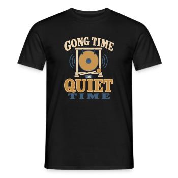 Klangbad Klangheilung Singing Bowl Gift - Men's T-Shirt - black - Front - AI Model Male 178 light (178cm)
