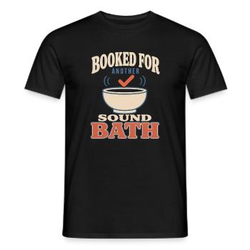 Klangbad Klangheilung Singing Bowl Gift - Men's T-Shirt - black - Front - AI Model Male 178 light (178cm)