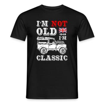 I_Am_Not_Old_I_Am_Classic - T-shirt homme - noir - Devant - AI Model Male 178 light (178cm)