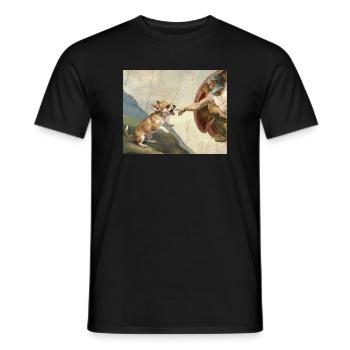 Mème Chihuahua Chihuahua Hand Dog - T-shirt homme - noir - Devant - AI Model Male 178 light (178cm)