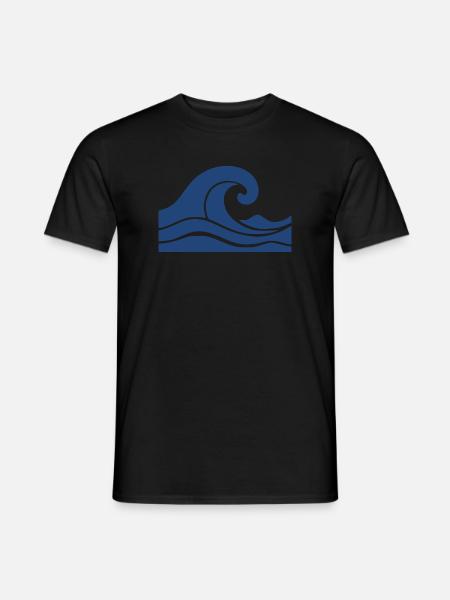 Wave Minimal Sea Beach Holiday Gift - Men's T-Shirt - black