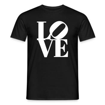 T-shirt iconique au design pop art d’amour - T-shirt homme - noir - Devant - AI Model Male 178 light (178cm)