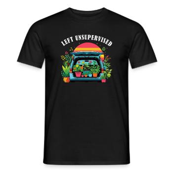Funny gardening fun mothers - Men's T-Shirt - black - Front - AI Model Male 178 light (178cm)