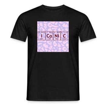 Periodensystem-Icon-Grafikdesign - Männer T-Shirt - Schwarz - Vorne - AI Model Male 178 light (178cm)