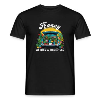 Funny gardening fun mothers - Men's T-Shirt - black - Front - AI Model Male 178 light (178cm)