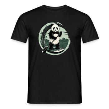 Drôle de planche de paddle SUP Stand Up paddle - T-shirt homme - noir - Devant - AI Model Male 178 light (178cm)