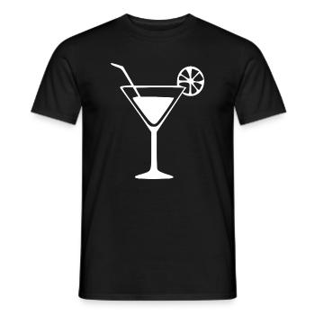 Cocktail Cocktail Glass Gift Bartender - Men's T-Shirt - black - Front - AI Model Male 178 light (178cm)
