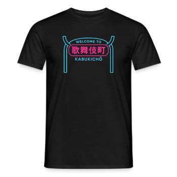 Welcome to Kabukicho - T-shirt homme - noir - Devant - AI Model Male 178 light (178cm)