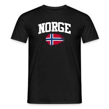 Norway Vacation Norge Fjords Travel Scandinavian - Männer T-Shirt - Schwarz - Vorne - AI Model Male 178 light (178cm)