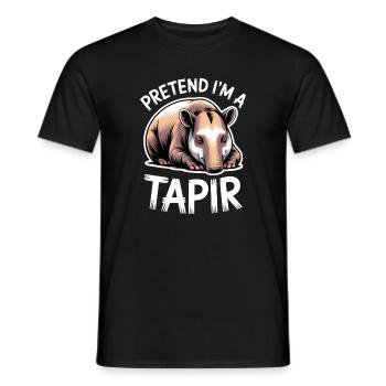 Dictons de tapir Tapir Drôle de cadeau de tapir - T-shirt homme - noir - Devant - AI Model Male 178 light (178cm)