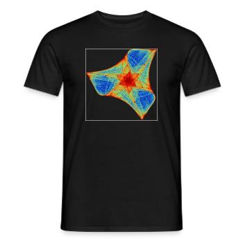 Boomerang de Feu – Théorie du Chaos - T-shirt homme - noir - Devant - AI Model Male 178 light (178cm)