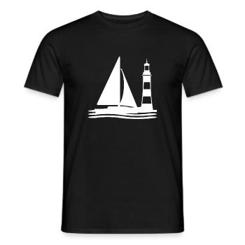 Voile - T-shirt homme - noir - Devant - AI Model Male 178 light (178cm)
