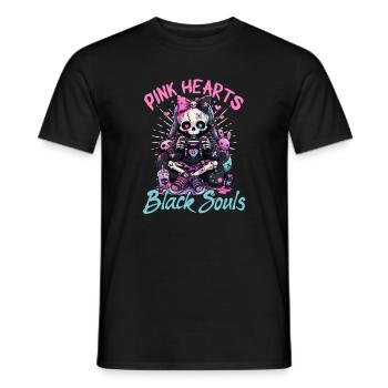 Pastel Goth Soft Goth Gaming Gamer - T-shirt homme - noir - Devant - AI Model Male 178 light (178cm)