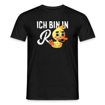 In Rente Ente Ruhestand - Männer T-Shirt - Schwarz - Vorne - AI Model Male 178 light (178cm)