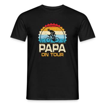 Papa en tournée - T-shirt homme - noir - Devant - AI Model Male 178 light (178cm)