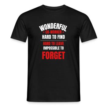Coworker Farewell Gift - Men's T-Shirt - black - Front - AI Model Male 178 light (178cm)
