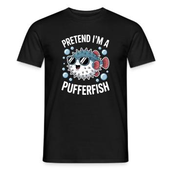 Kugelfische Sprüche Lustiges Kugelfische Geschenk  - Männer T-Shirt - Schwarz - Vorne - AI Model Male 178 light (178cm)