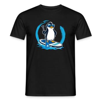  Cartoons SUP Paddleboard Board Stand Up paddel - Männer T-Shirt - Schwarz - Vorne - AI Model Male 178 light (178cm)