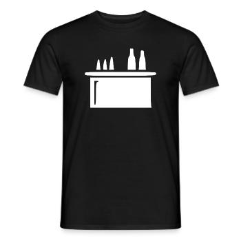 Bar Cocktailbar Gastronomie Geschenk Barkeeper  - Männer T-Shirt - Schwarz - Vorne - AI Model Male 178 light (178cm)