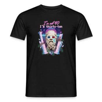 Ich Bin Nicht 40, Ich Habe 30. Geburtstag - Männer T-Shirt - Schwarz - Vorne - AI Model Male 178 light (178cm)