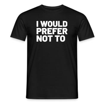 Bartleby - Men's T-Shirt - black - Front - AI Model Male 178 light (178cm)