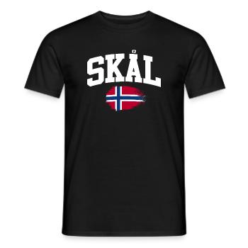 Norway Vacation Norge Fjords Travel Scandinavian - Männer T-Shirt - Schwarz - Vorne - AI Model Male 178 light (178cm)