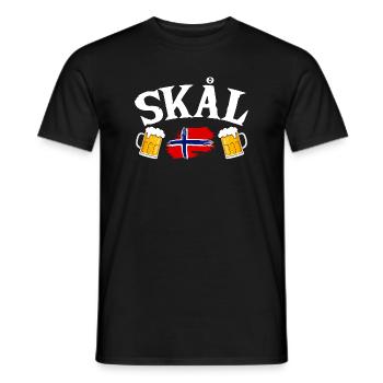 Vacances en Norvège dans les fjords de Norge Voyage en Scandinavie - T-shirt homme - noir - Devant - AI Model Male 178 light (178cm)