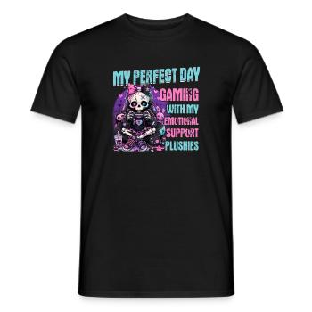 Pastel Goth Soft Goth Gaming Gamer - Männer T-Shirt - Schwarz - Vorne - AI Model Male 178 light (178cm)