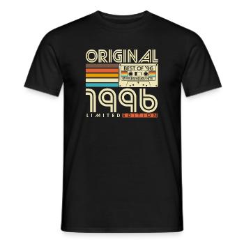 Original 1996 Jahrgang Vintage Retro Geburtstag - Männer T-Shirt - Schwarz - Vorne - AI Model Male 178 light (178cm)