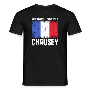 Chausey Coordinates - Men's T-Shirt - black - Front - AI Model Male 178 light (178cm)