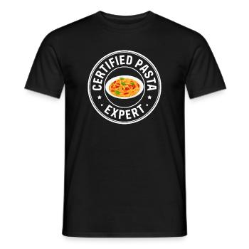 Cadeau de nouilles spaghetti Expert en pâtes - T-shirt homme - noir - Devant - AI Model Male 178 light (178cm)