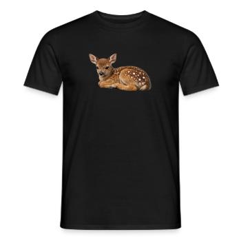 Les taches stellaires Faon - T-shirt homme - noir - Devant - AI Model Male 178 light (178cm)