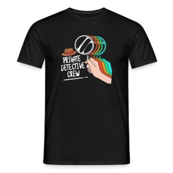 Détective - T-shirt homme - noir - Devant - AI Model Male 178 light (178cm)