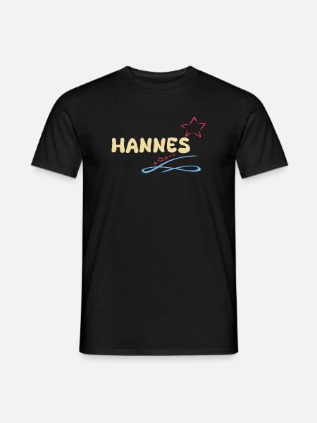 Avec Hannes - T-shirt homme - noir