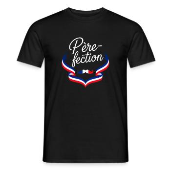 Vater-Fection Französischer Vatertag - Männer T-Shirt - Schwarz - Vorne - AI Model Male 178 light (178cm)