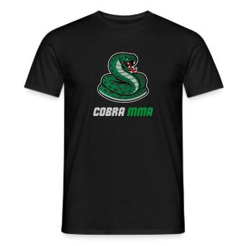 Cobra MMA Gym BJJ - Männer T-Shirt - Schwarz - Vorne - AI Model Male 178 light (178cm)