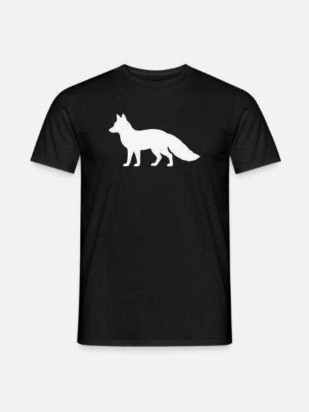 fuchs_silhouette_tier- - Men's T-Shirt - black