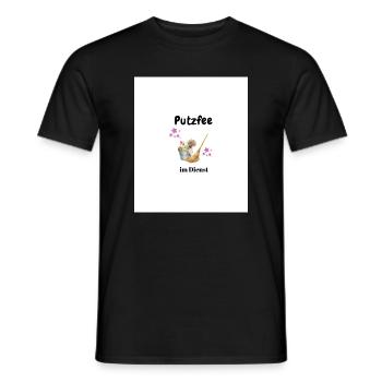 Putzfee  - Männer T-Shirt - Schwarz - Vorne - AI Model Male 178 light (178cm)