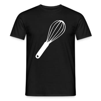 Cadeau du cuisinier fouet - T-shirt homme - noir - Devant - AI Model Male 178 light (178cm)