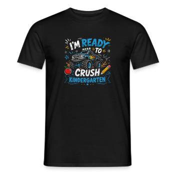 I'm Ready to Crush Kindergarten First Day of Boys - T-shirt homme - noir - Devant - AI Model Male 178 light (178cm)