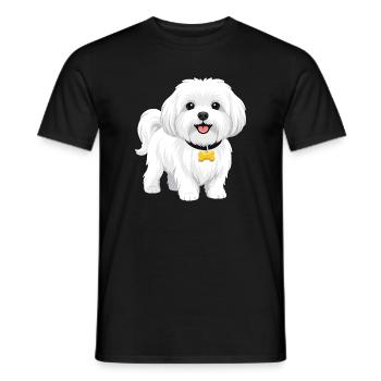 Malteser - Männer T-Shirt - Schwarz - Vorne - AI Model Male 178 light (178cm)