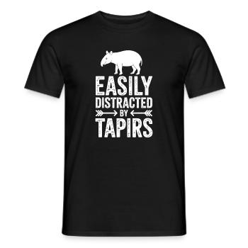 Tapire Sprüche Tapir Lustiges Tapire Geschenk - Männer T-Shirt - Schwarz - Vorne - AI Model Male 178 light (178cm)